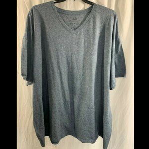 Grey Fruit Of The Loom VNeck T-Shirt Size 4XL XXXL